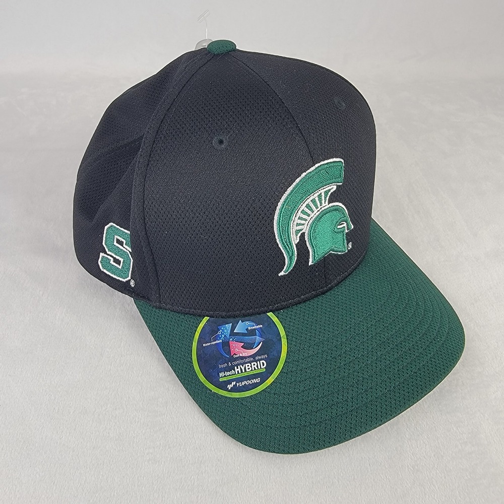 Top of the World Michigan State Spartans Flexfit Hat Black Green L/XL NEW
